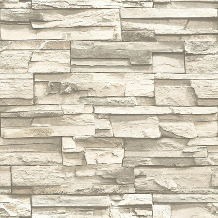Comfortcorrect Natural Stacked Stone Peel & Stick Wallpaper CO121245
